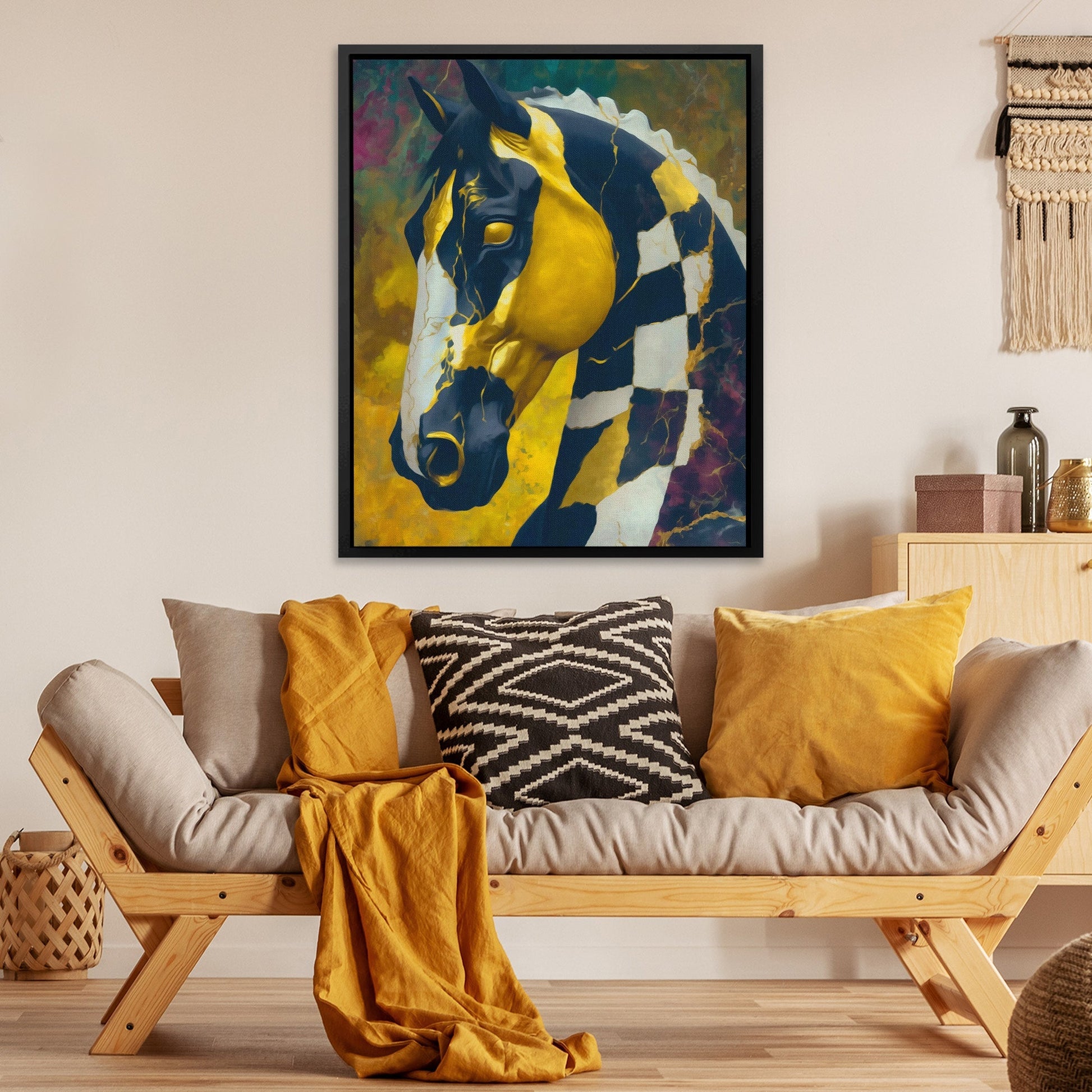 Thunder Stallion Portrait - Luxury Wall Art
