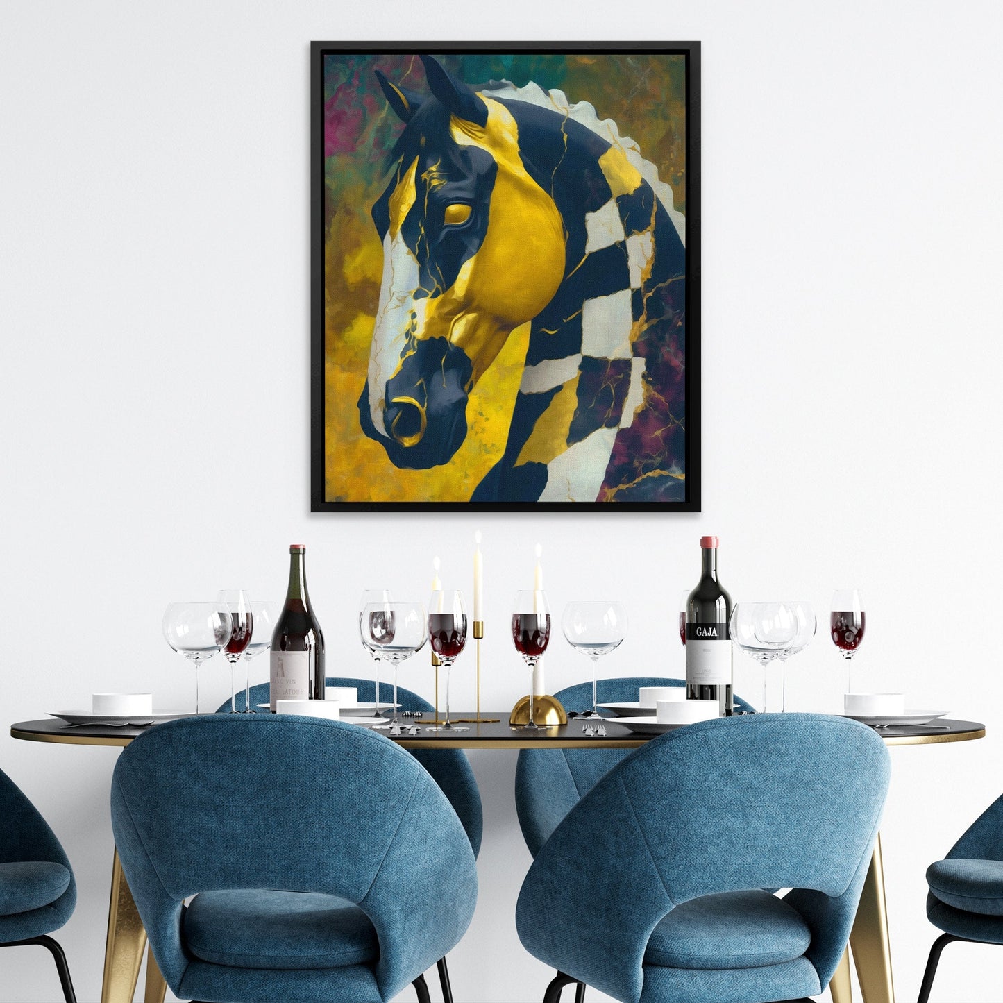 Thunder Stallion Portrait - Luxury Wall Art