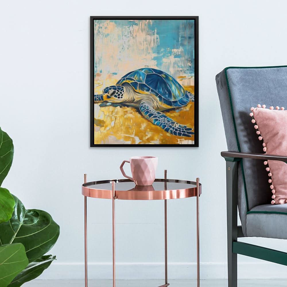 Tide’s Rest - Wall Art in Black Frame