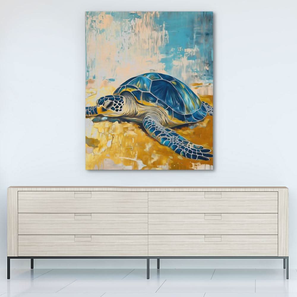 Tide’s Rest - Blue Wall Art for Bedroom