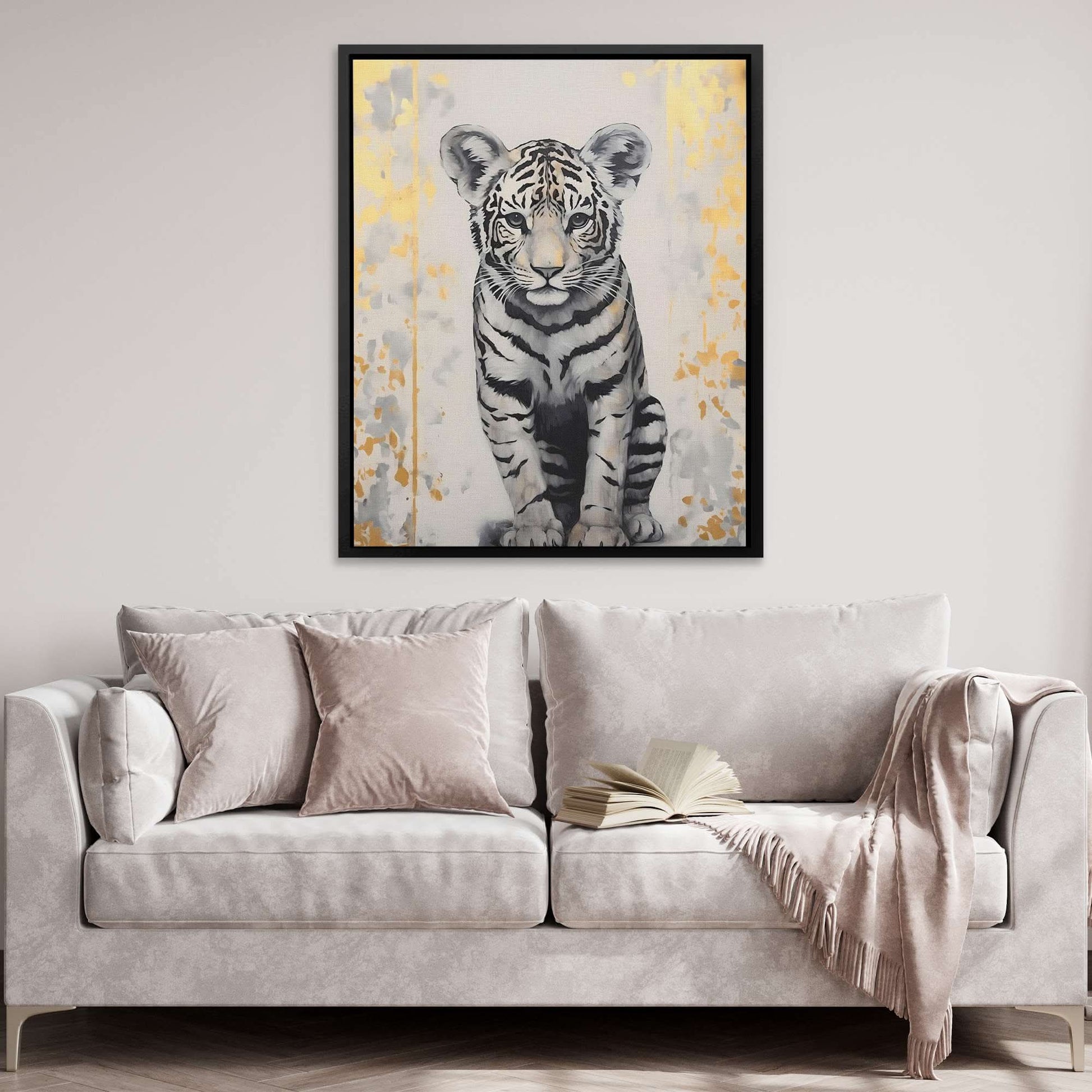 Tiger Cub's Prowl - Luxury Wall Art