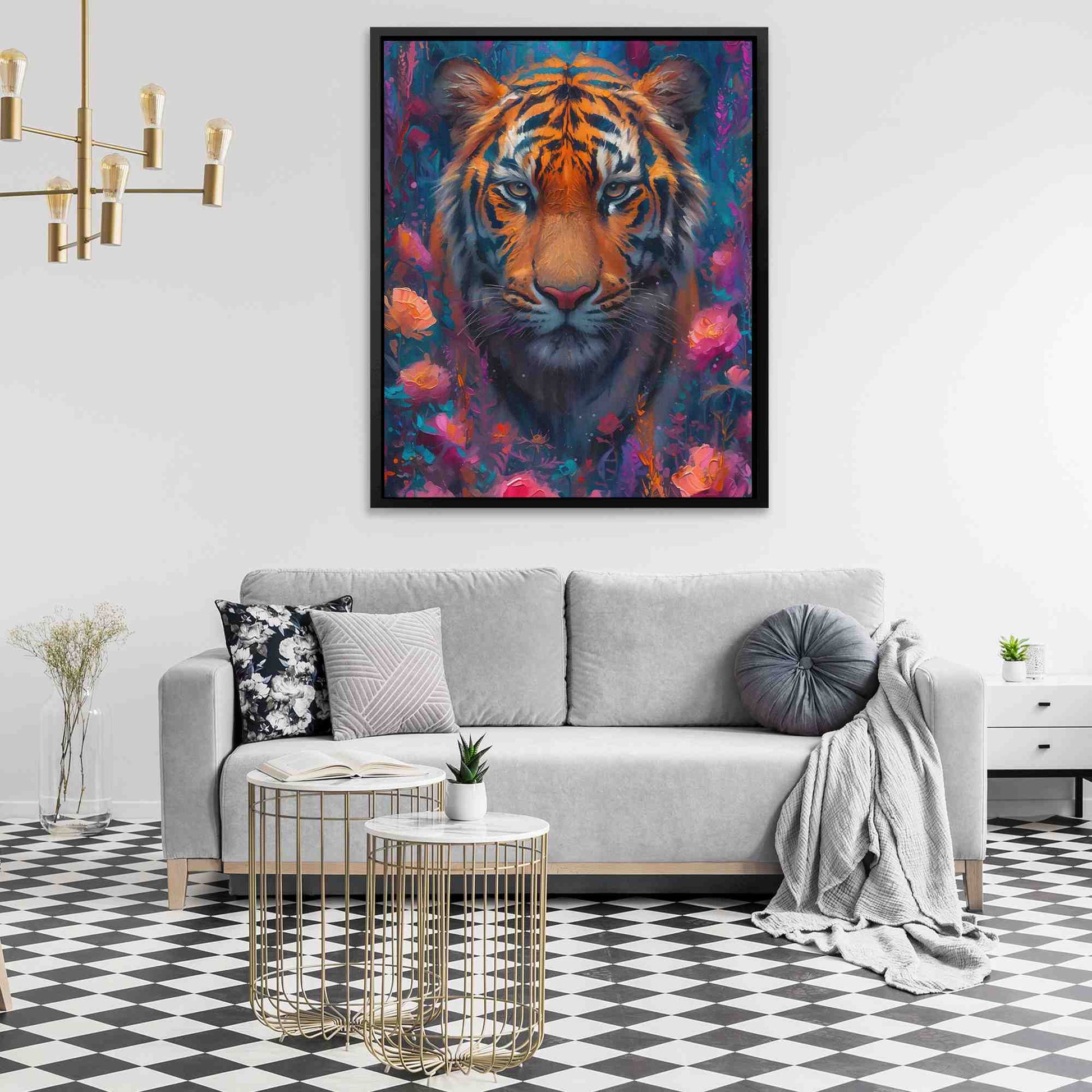 Tiger Lily - Oversized Animals Canvas Wall Art