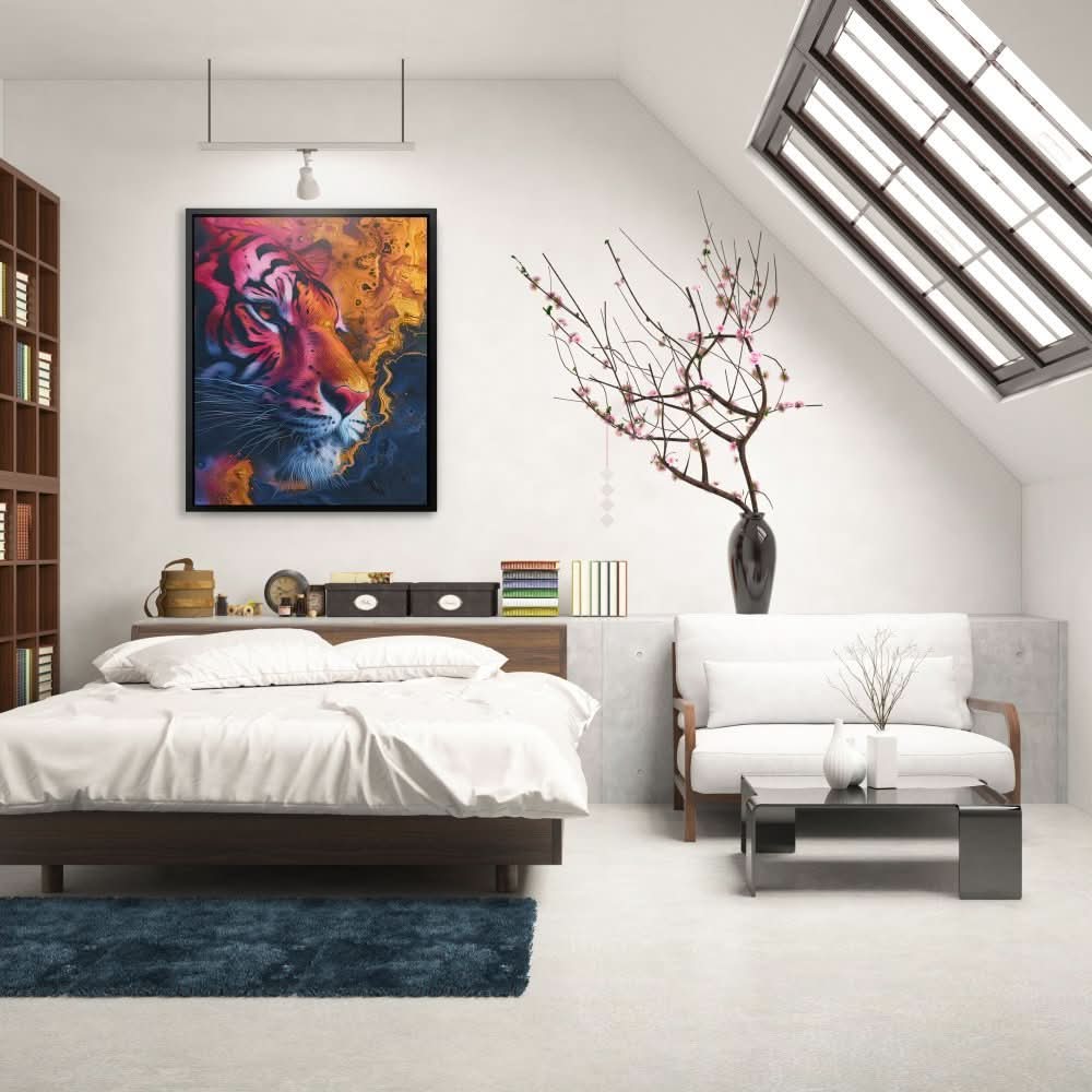 Tiger Palette - Abstract Colorful Canvas Wall Art