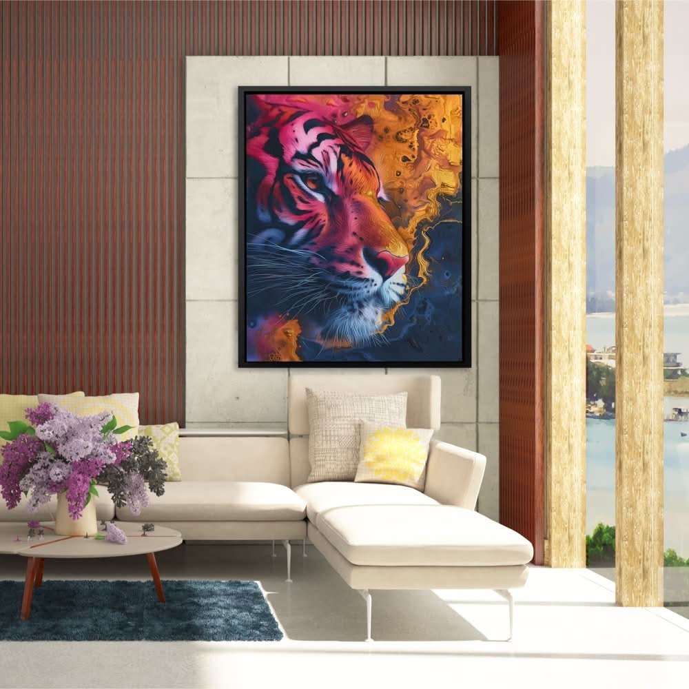 Tiger Palette - Large Abstract Canvas Print