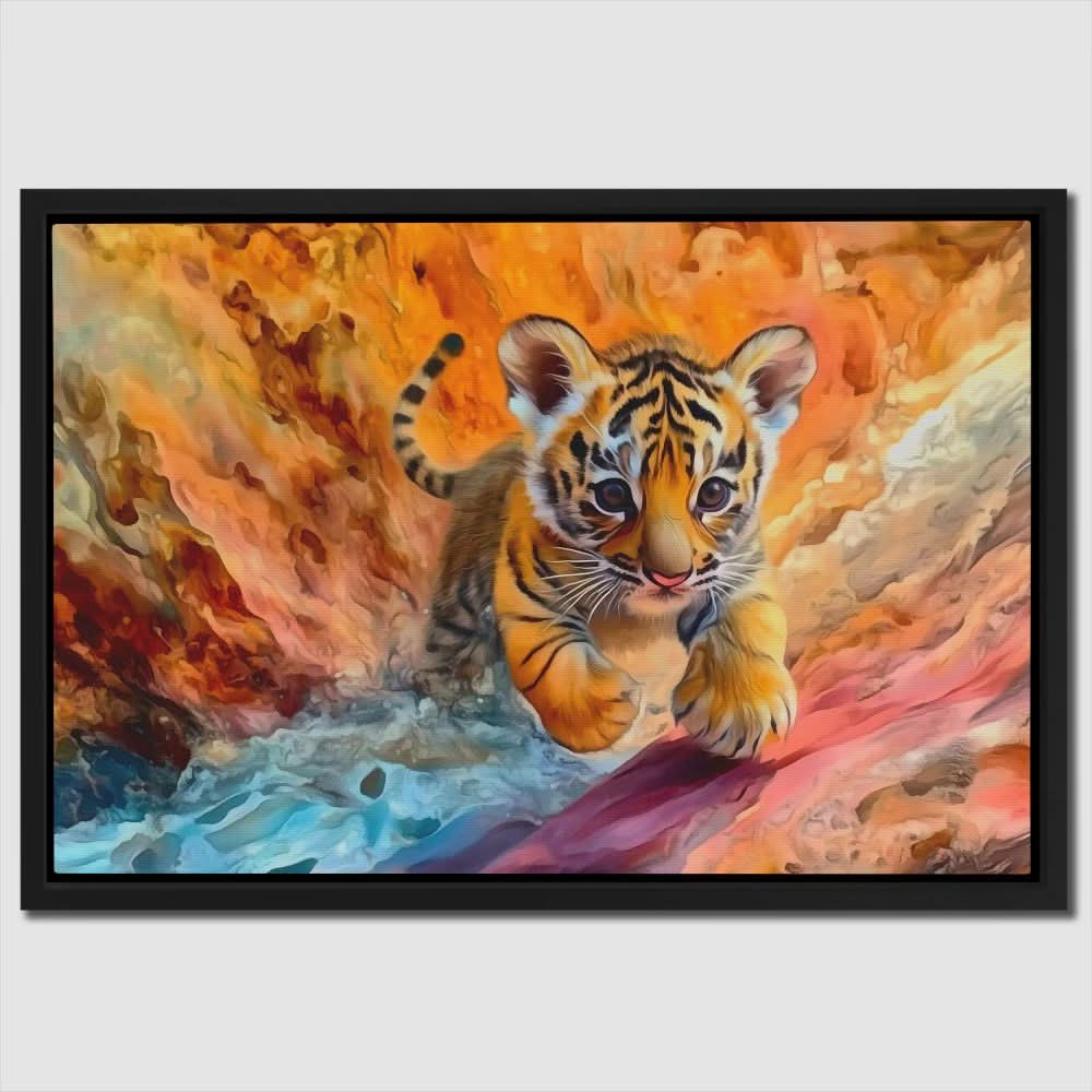 Tiger Trance - Baby Animal Art for Hallway