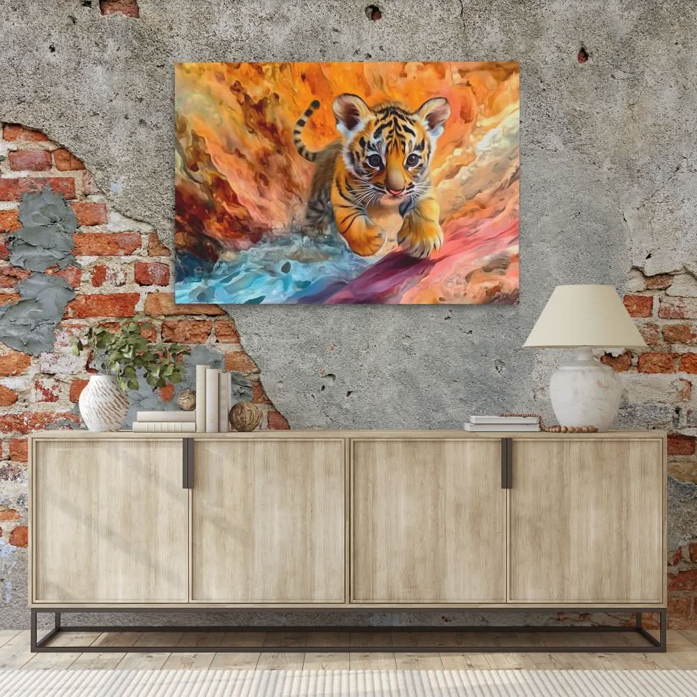 Tiger Trance - Large Canvas Print