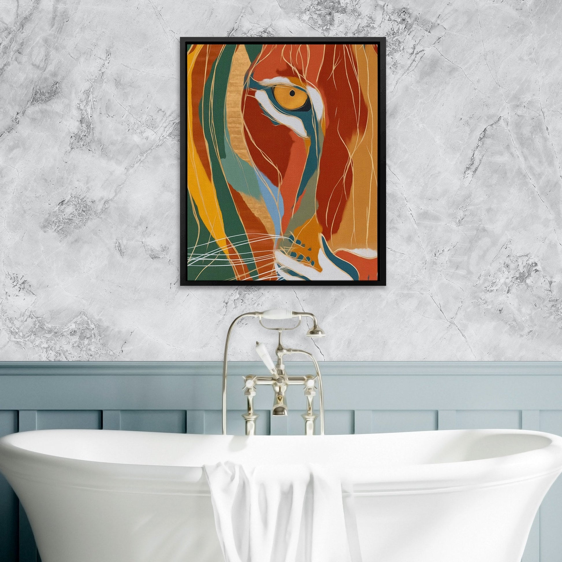 Tiger's Copper Flow - Luxury Wall Art