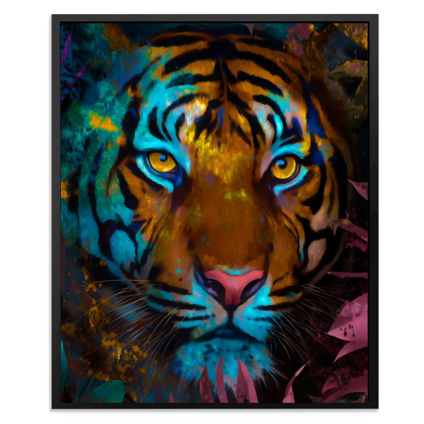 Tiger's Electric Jungle - Luxury Wall Art