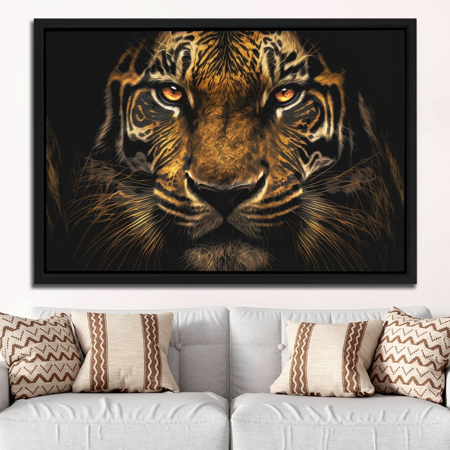 Tigers Gaze - Luxury Wall Art