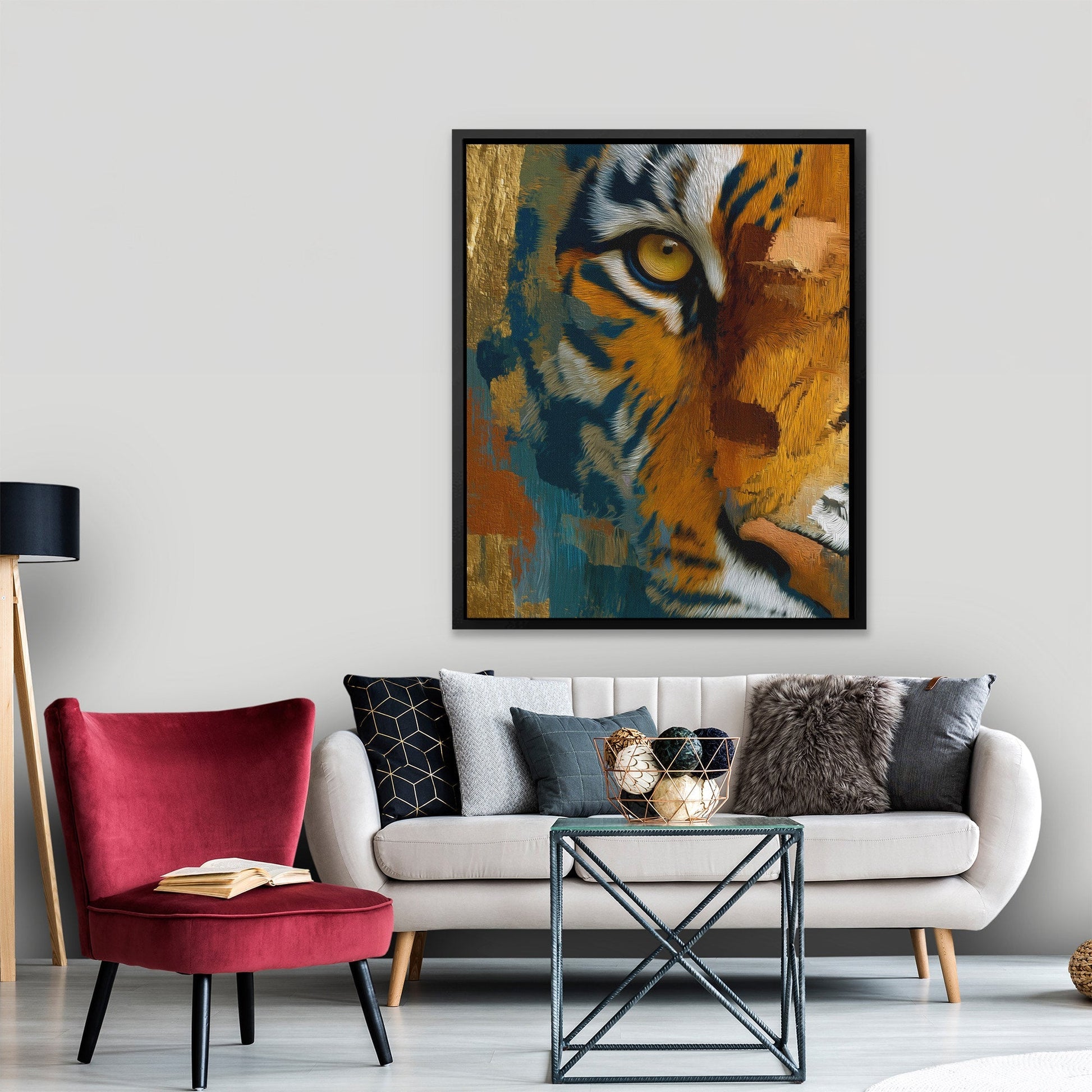 Tiger's Molten Eye - Luxury Wall Art