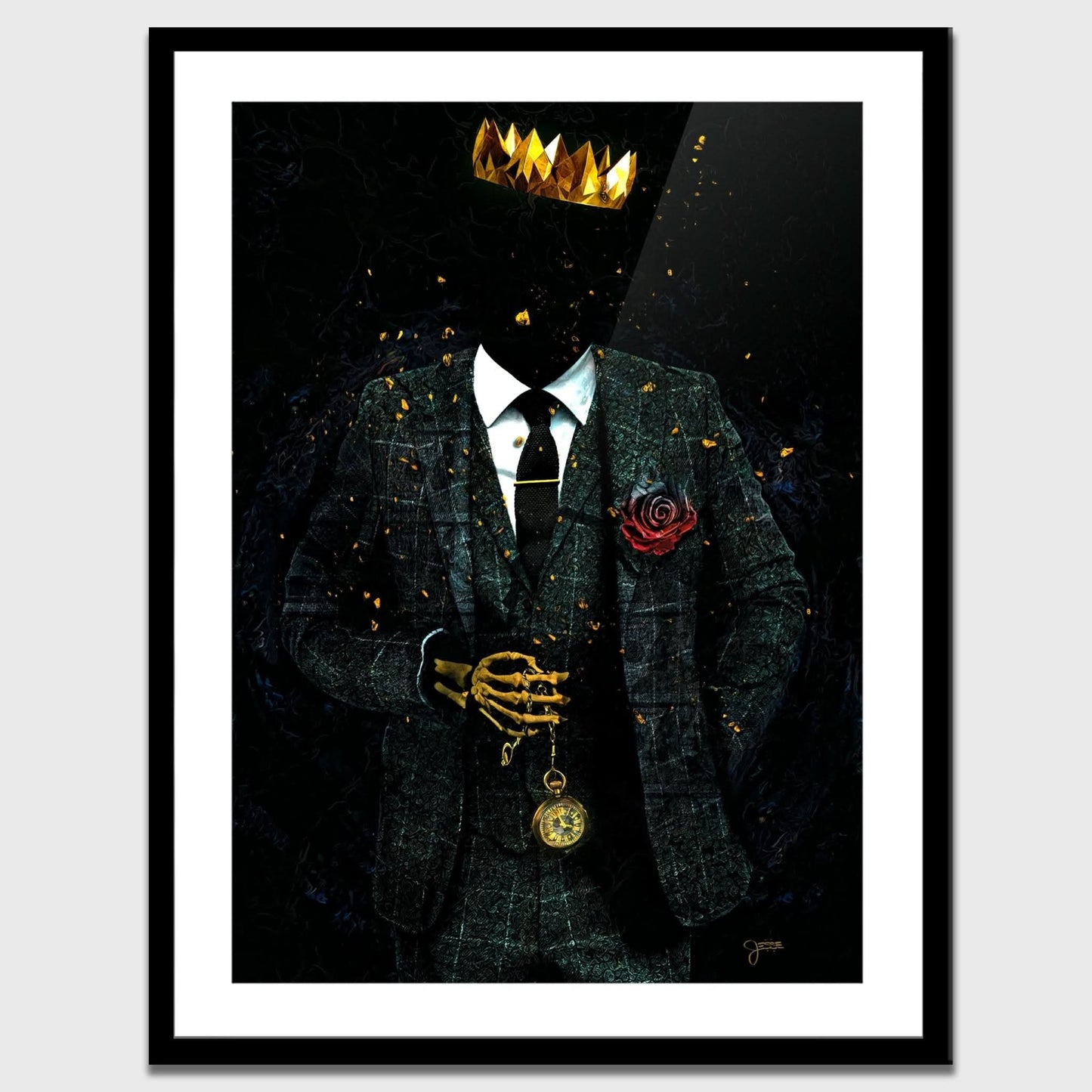 Timeless Skeleton King Semi - gloss Print - Luxury Wall Art