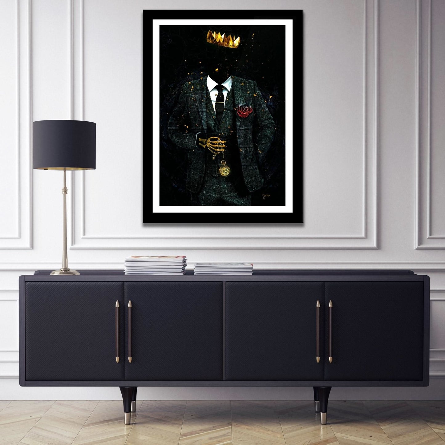 Timeless Skeleton King Semi - gloss Print - Luxury Wall Art