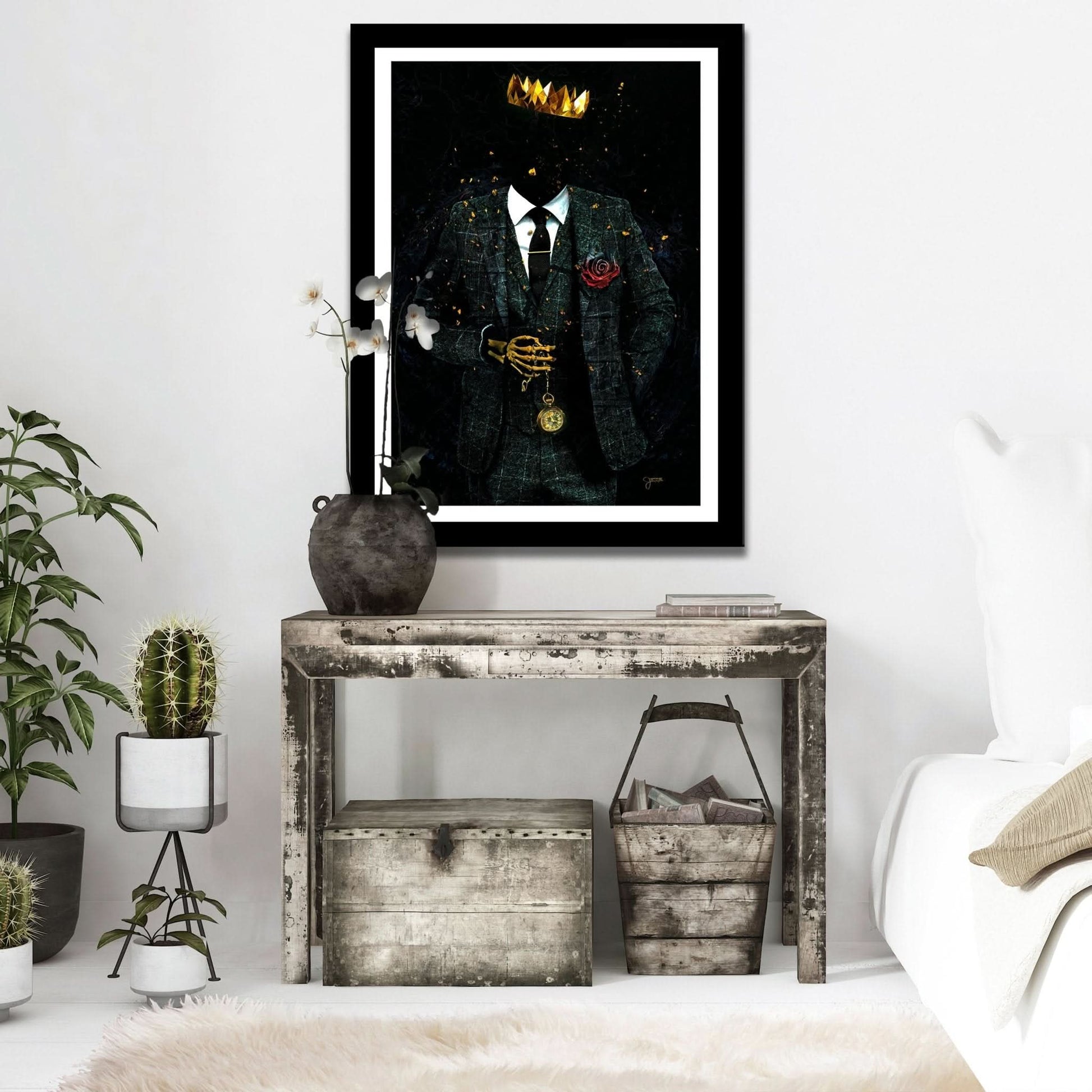 Timeless Skeleton King Semi - gloss Print - Luxury Wall Art
