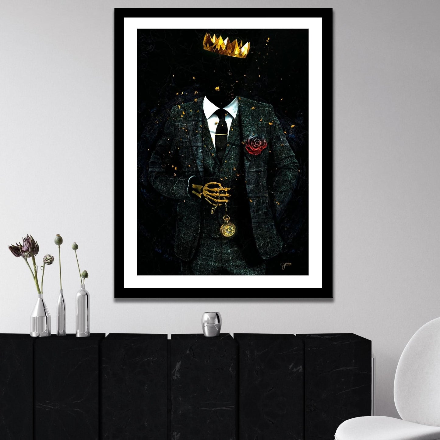 Timeless Skeleton King Semi - gloss Print - Luxury Wall Art