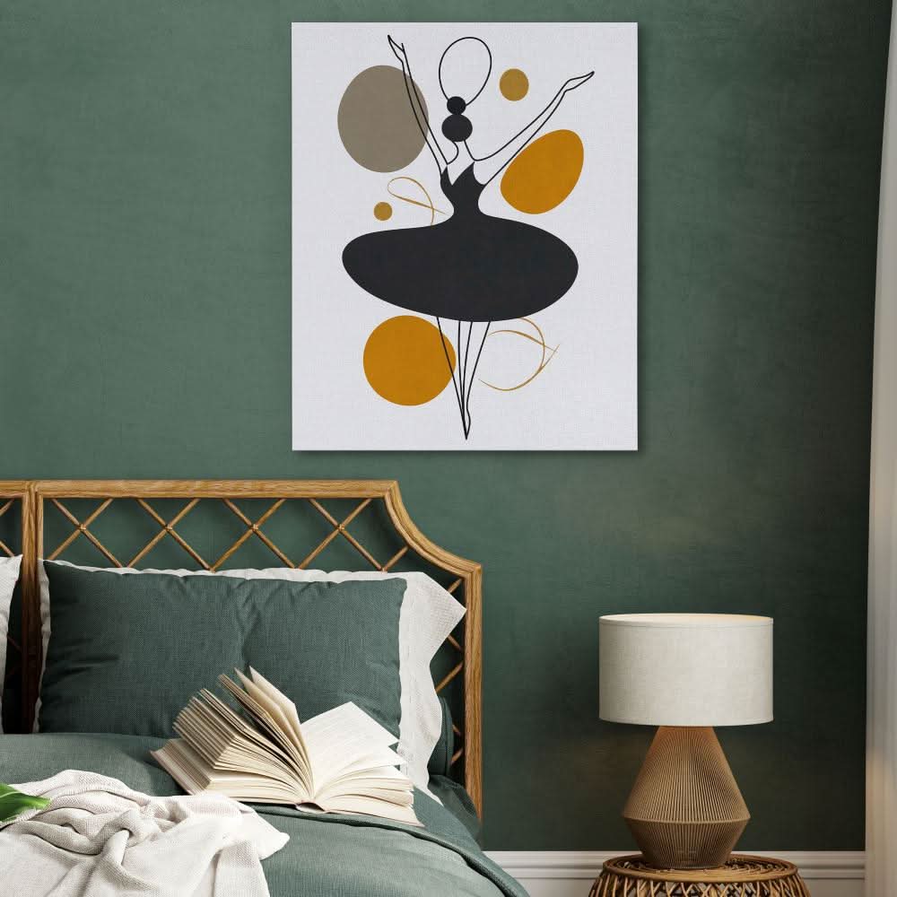 Tiny little Dancer - Beige Fashion Canvas Print