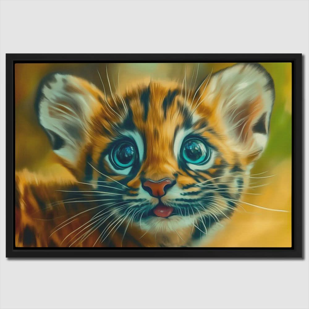 Tiny Roar - Large Modern Canvas Print