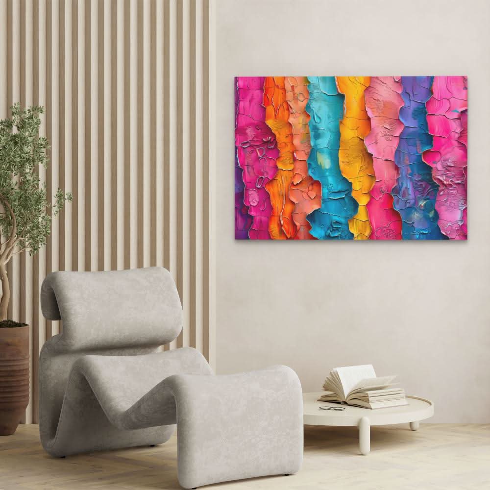 Torn Colors - Colorful Wall Art for Living Room