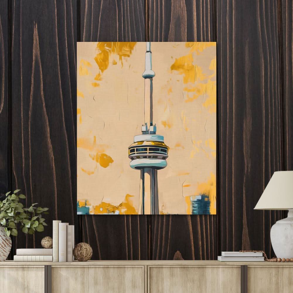 Toronto’s Sky-High Icon - Architecture Art for Hallway