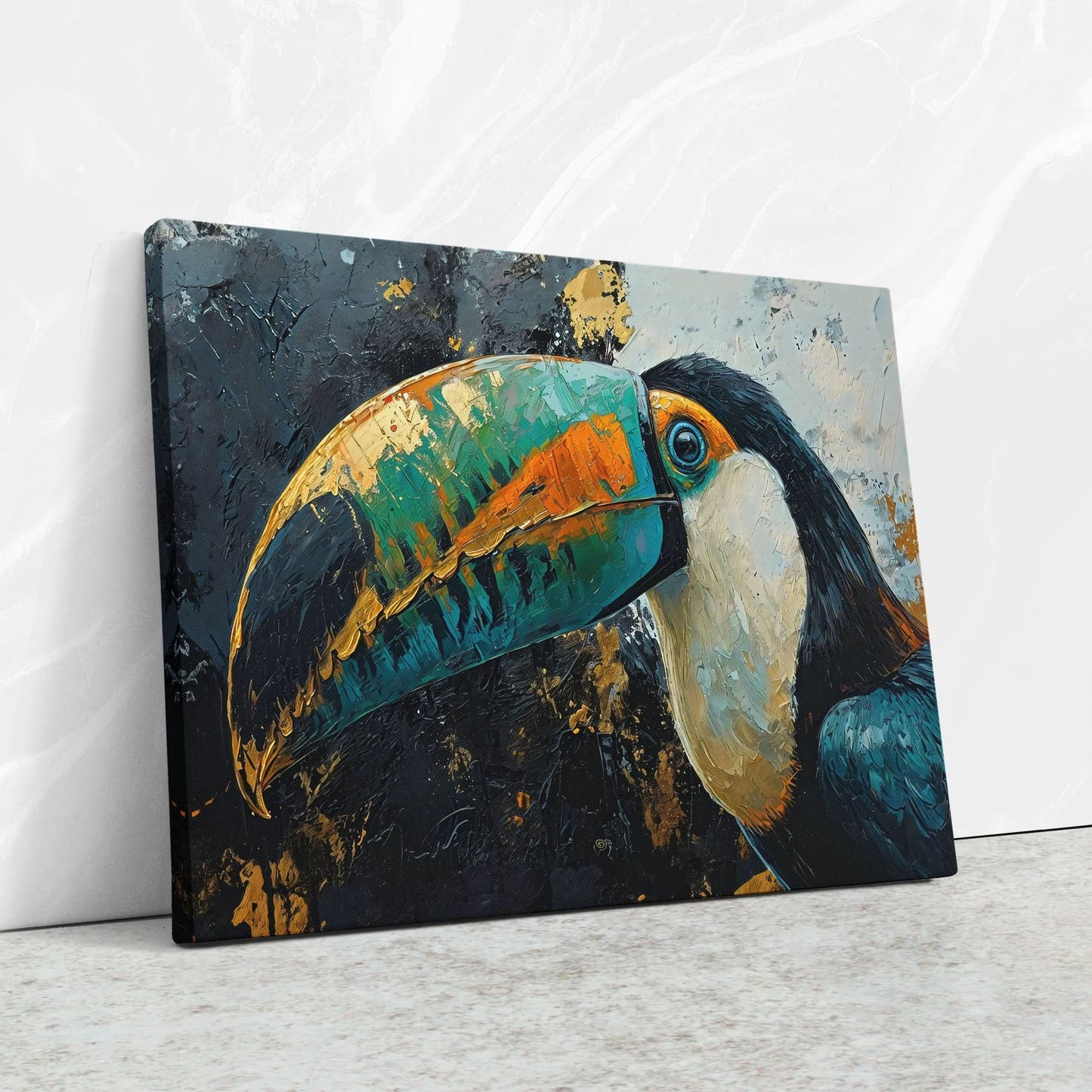 Toucan Beak - Bird Wall Art in Black Frame