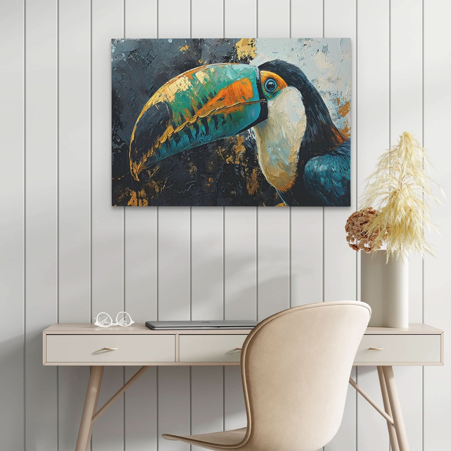 Toucan Beak - Wall Art in Black Frame
