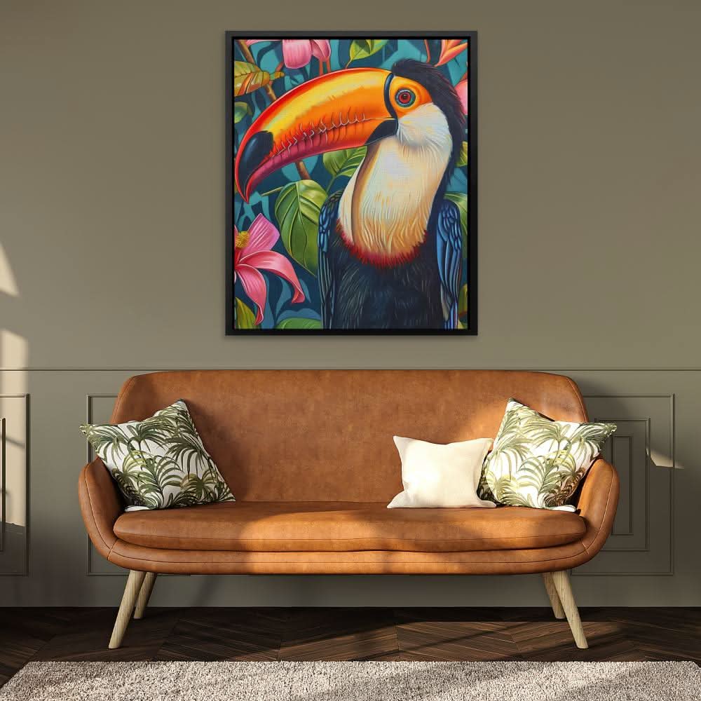 Toucan Dreams - Blue Bird Canvas Print