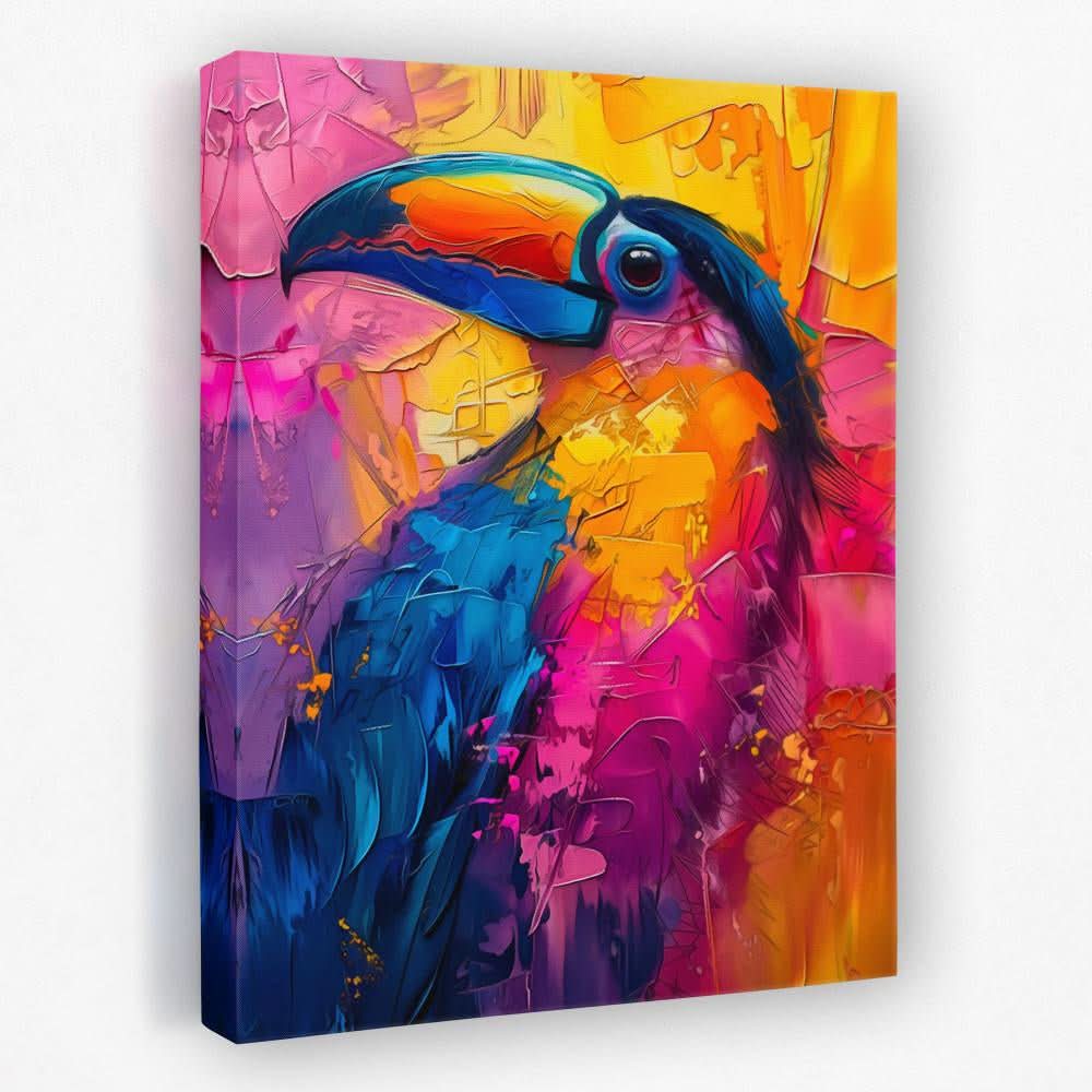 Toucan Portrait - Animals Canvas Wall Art