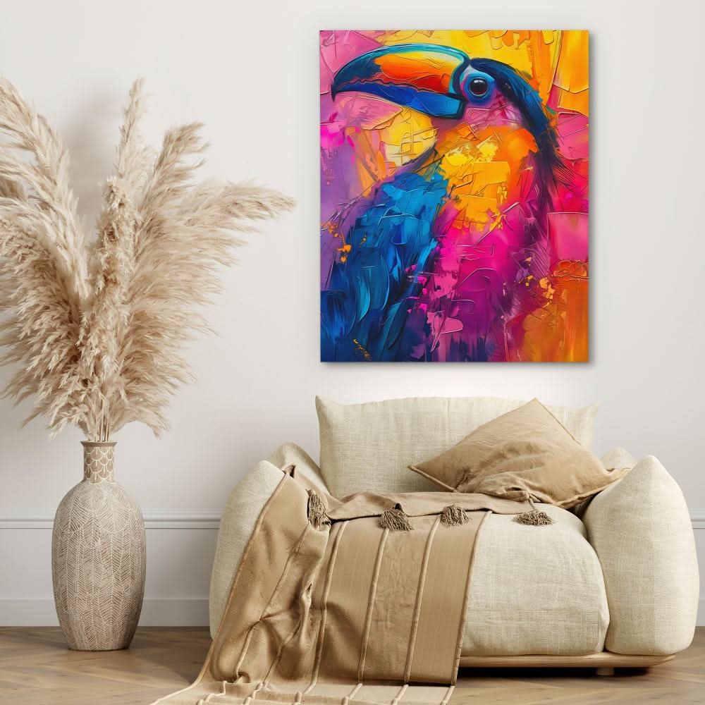 Toucan Portrait - Maximalist Wall Art Print