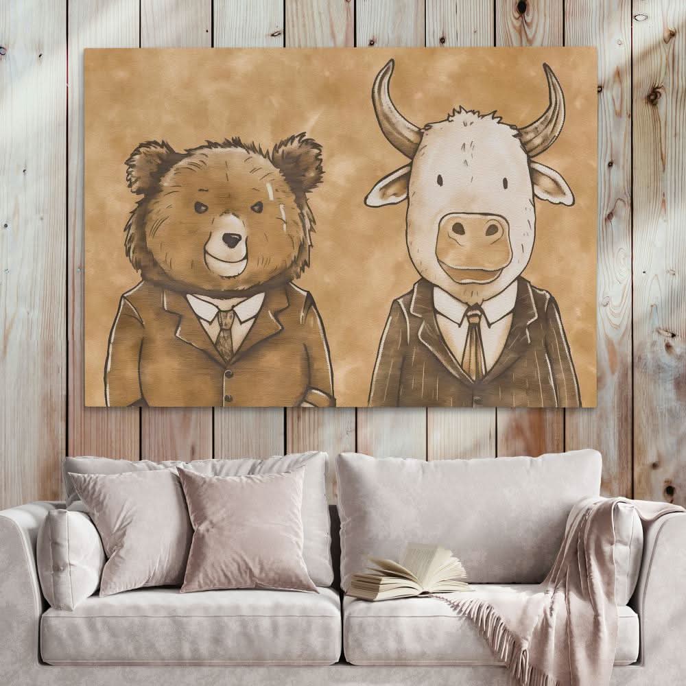Traders First Day - Large Canvas Print