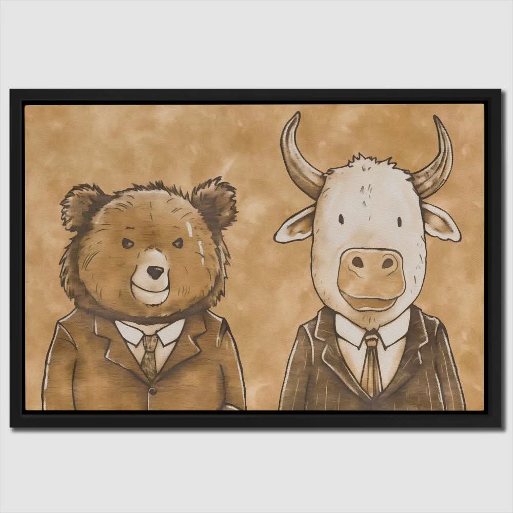 Traders First Day - Animals Art for Home Office