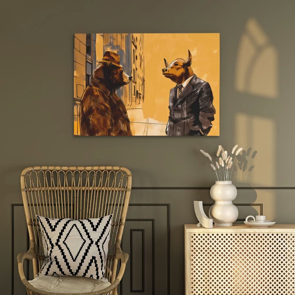 Trading Secrets - Gold Bull Canvas Print