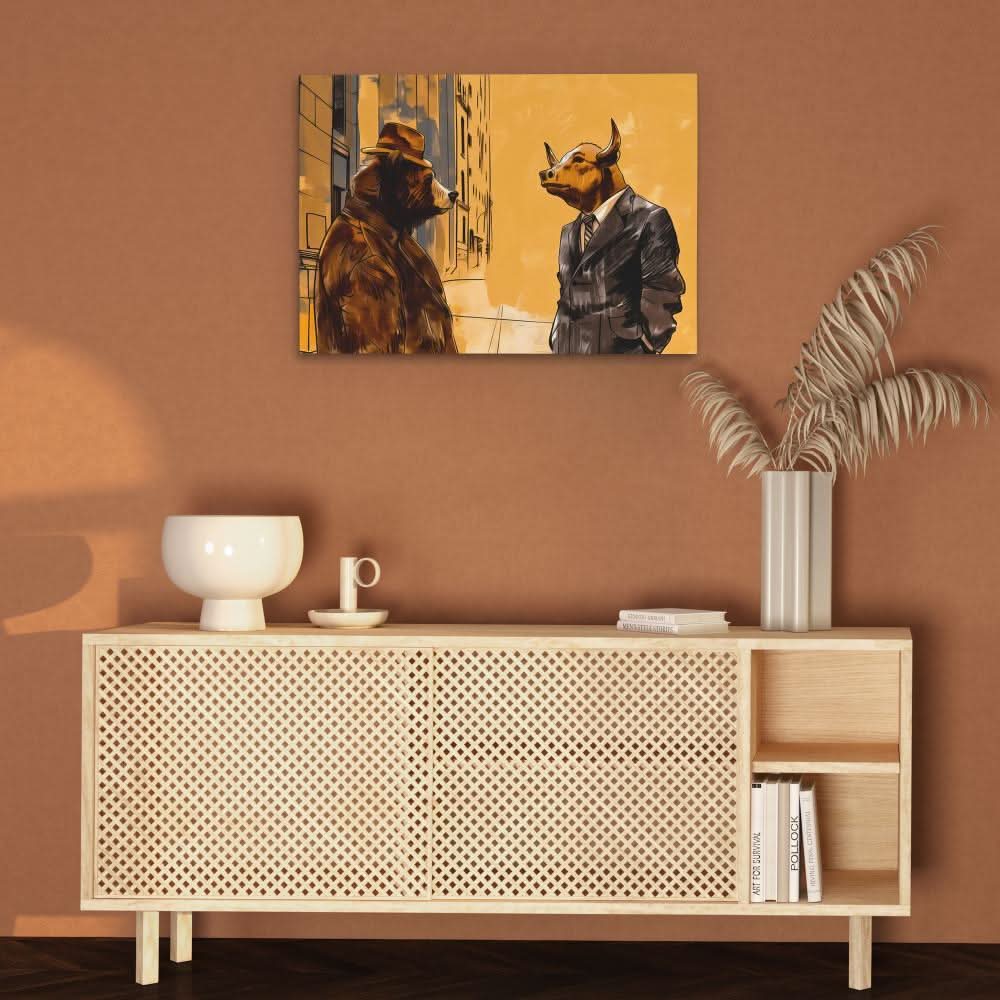 Trading Secrets - Large Vintage Canvas Print