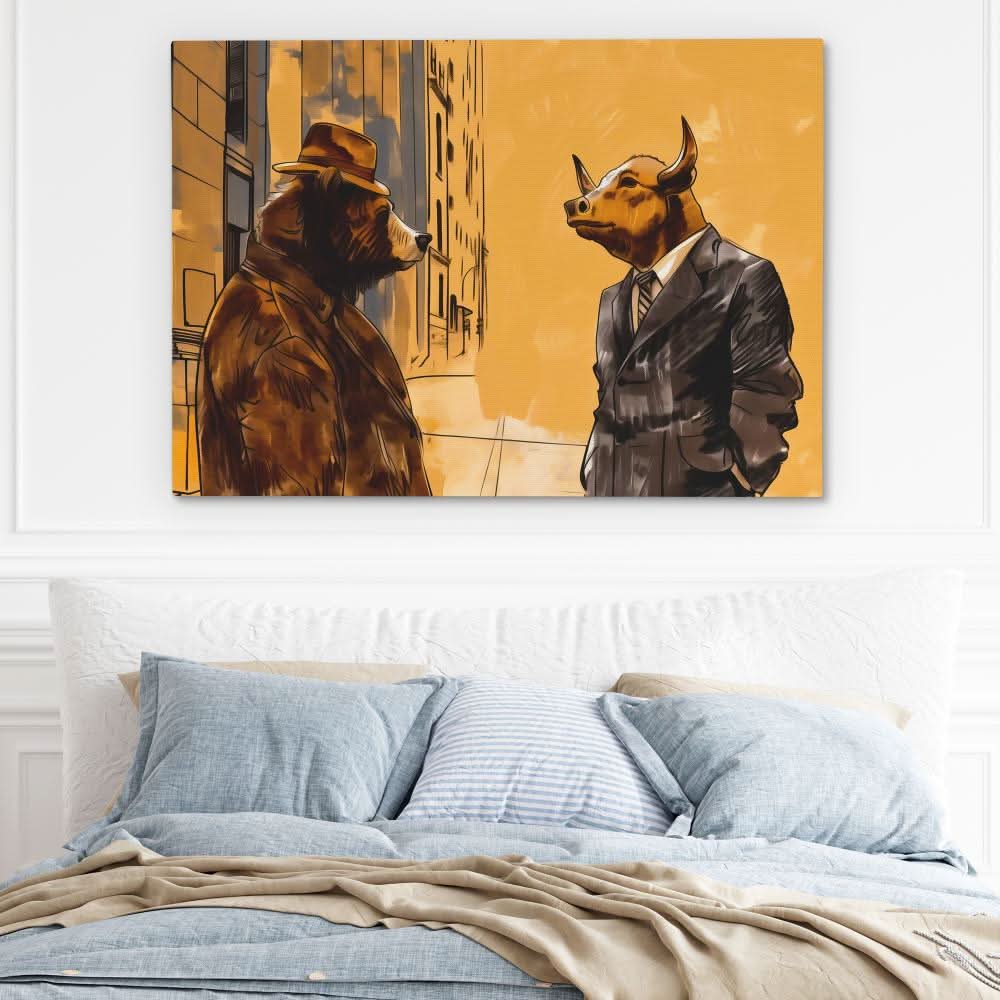 Trading Secrets - Vintage Gold Canvas Wall Art