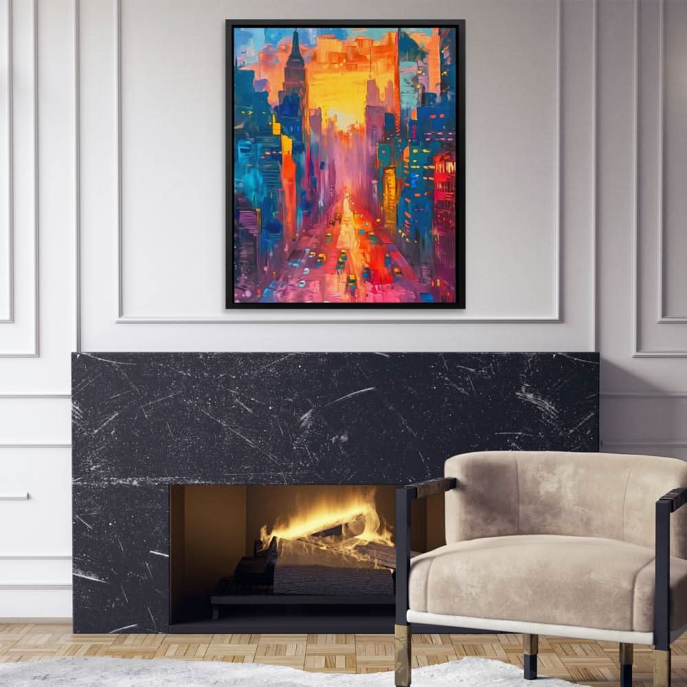 Traffic in the City - Architecture Art for Living Room