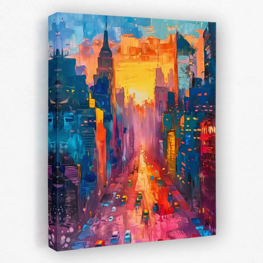Traffic in the City - Architecture Canvas Wall Art