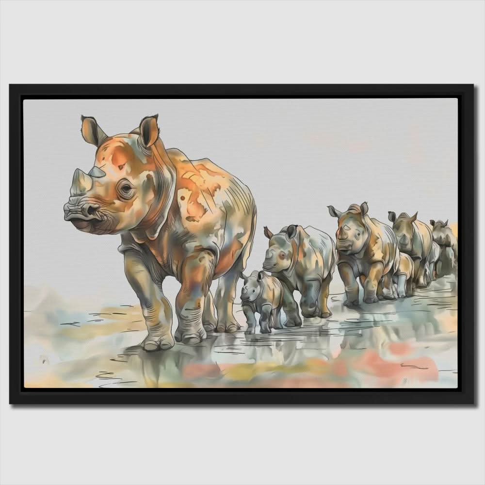 Trail of Horns - Animals Art