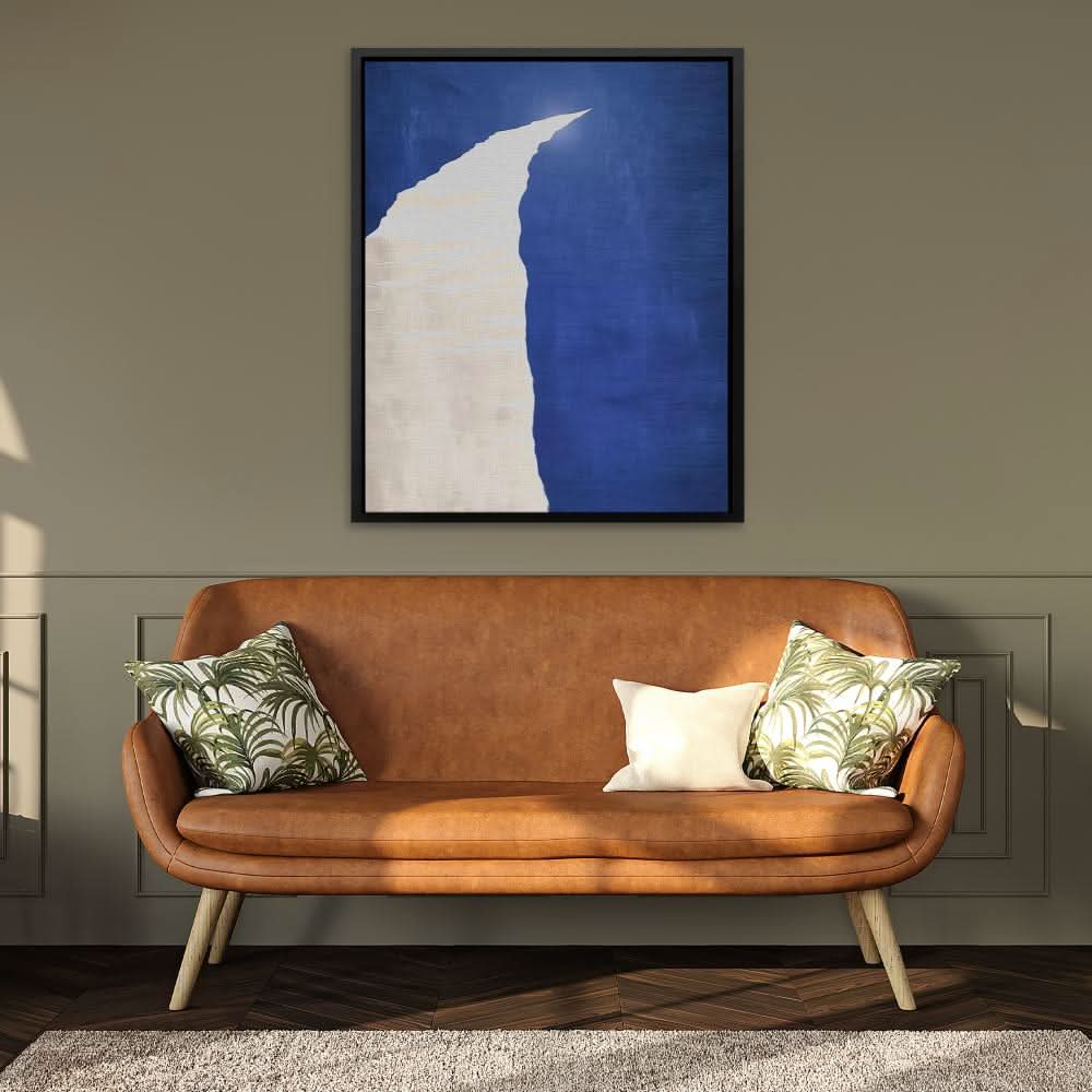 Trail of Light - Minimalist Neutral Canvas Wall Art