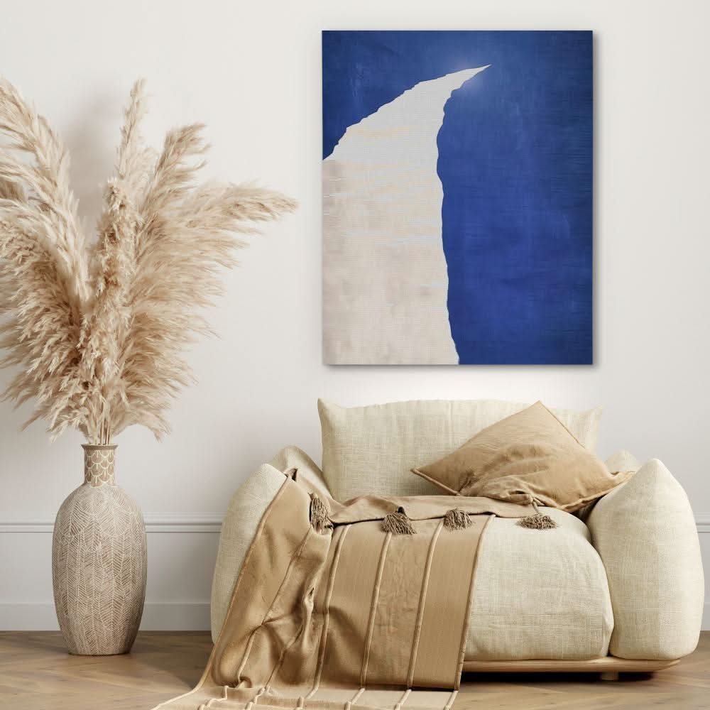 Trail of Light - Abstract Wall Art in Black Frame