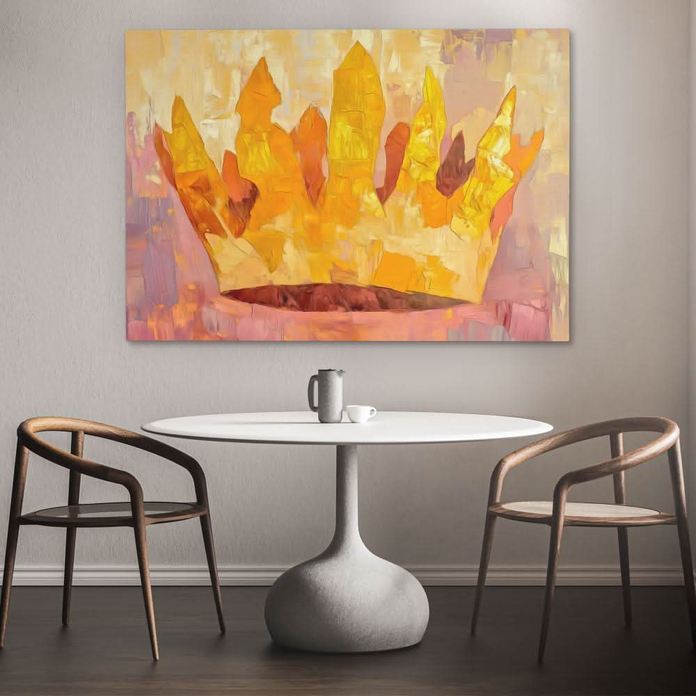 Tranquil Crown - Crown Art for Bedroom