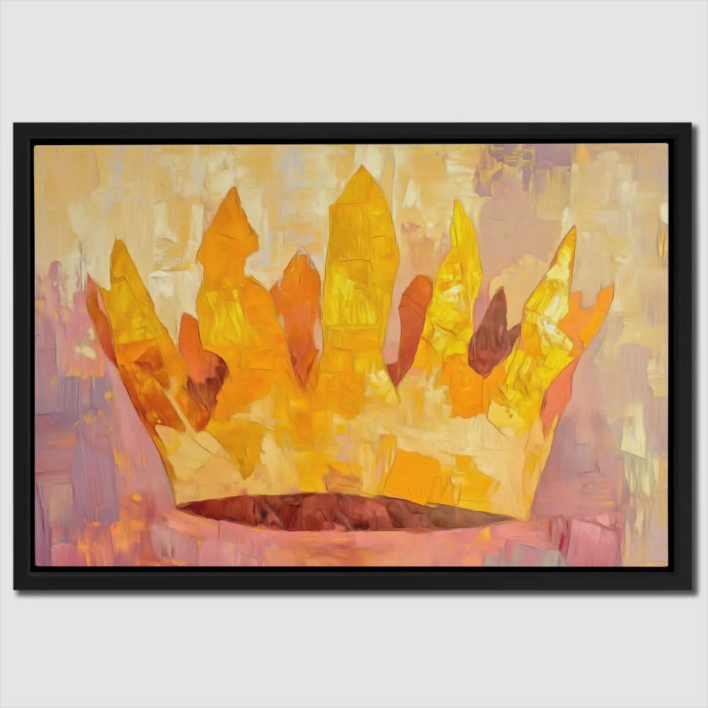 Tranquil Crown - Gold Canvas Print