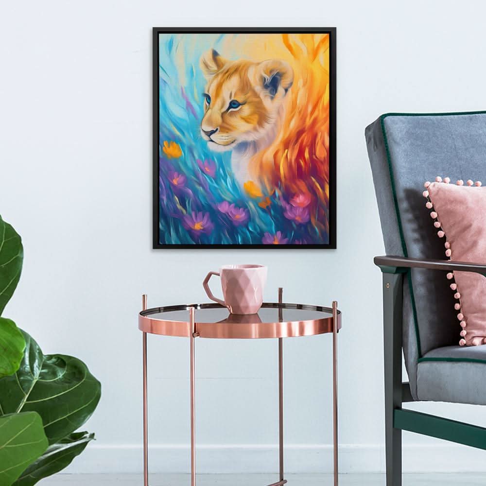 Tranquil Dreamer - Blue Canvas Wall Art
