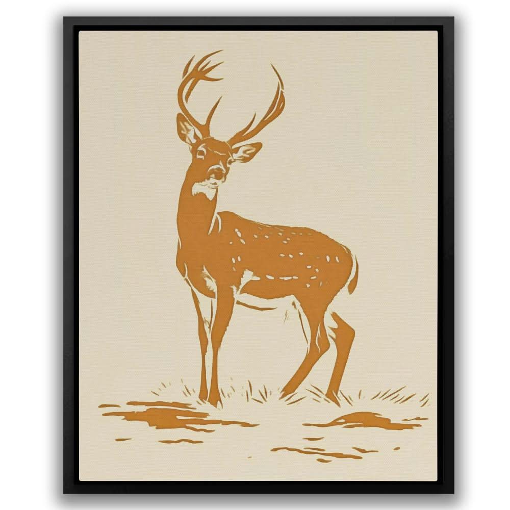 Tranquil Grace - Minimalist Earth Tones Canvas Wall Art