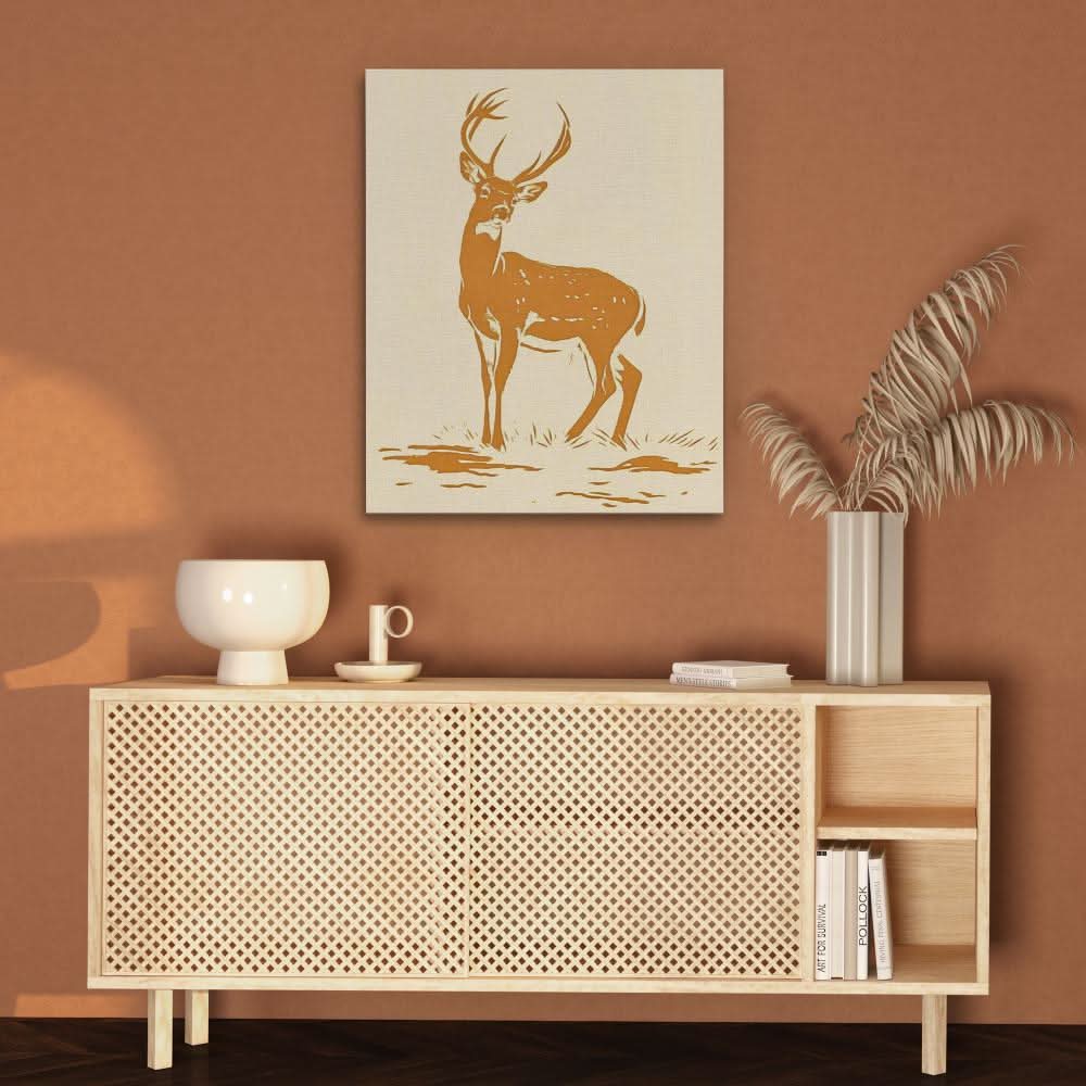 Tranquil Grace - Large Minimalist Canvas Print