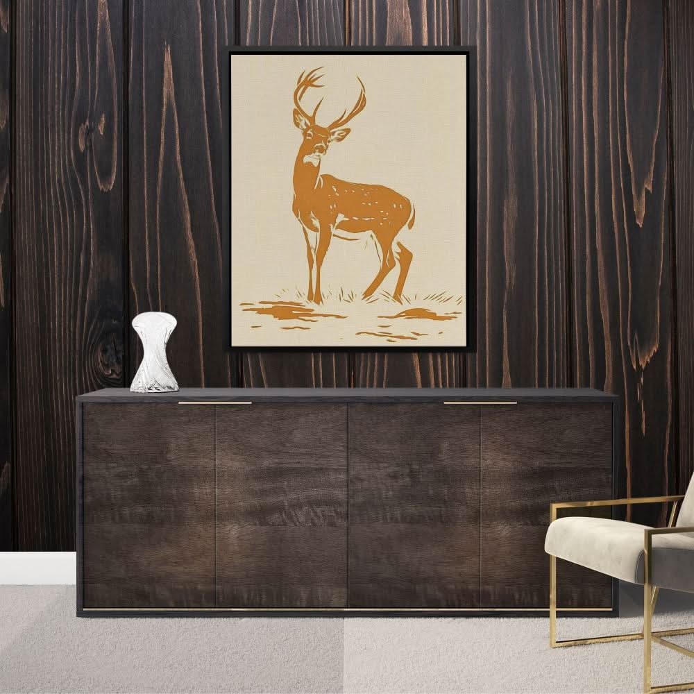 Tranquil Grace - Country and Farm Wall Art in Black Frame