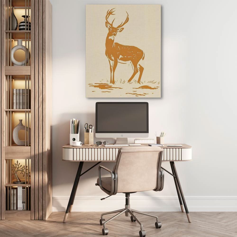 Tranquil Grace - Earth Tones Wall Art for Bedroom
