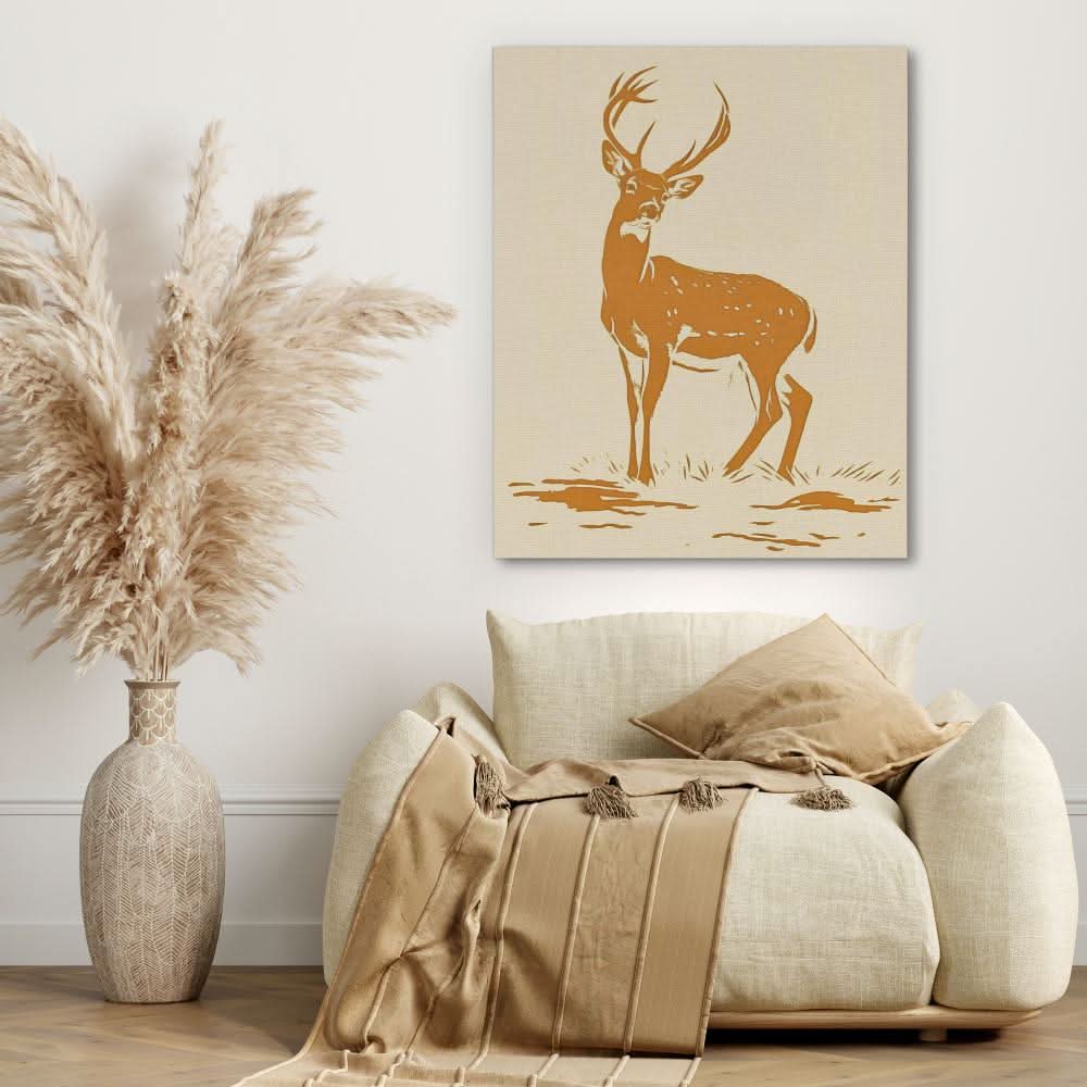 Tranquil Grace - Earth Tones Country and Farm Canvas Print