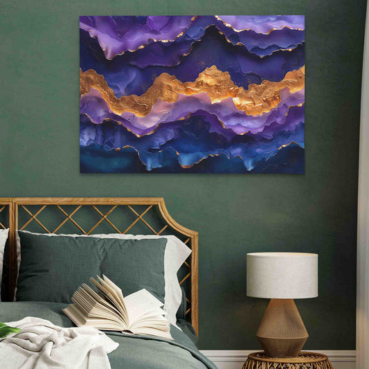 Tranquil Tones - Abstract Wall Art in Black Frame