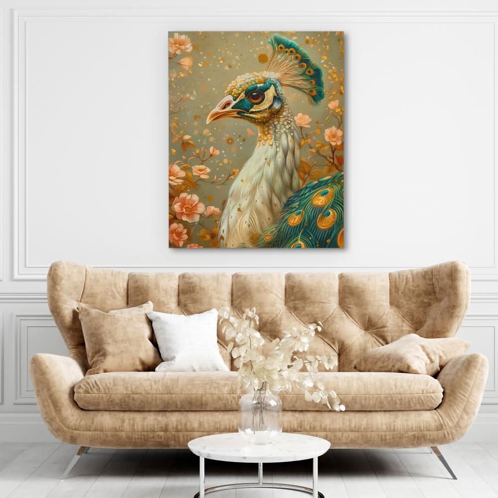 Tranquil Touch - Gold Wall Art for Lounge