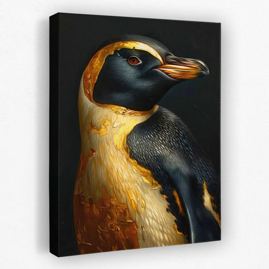 Treasured Penguin - Animals Canvas Wall Art