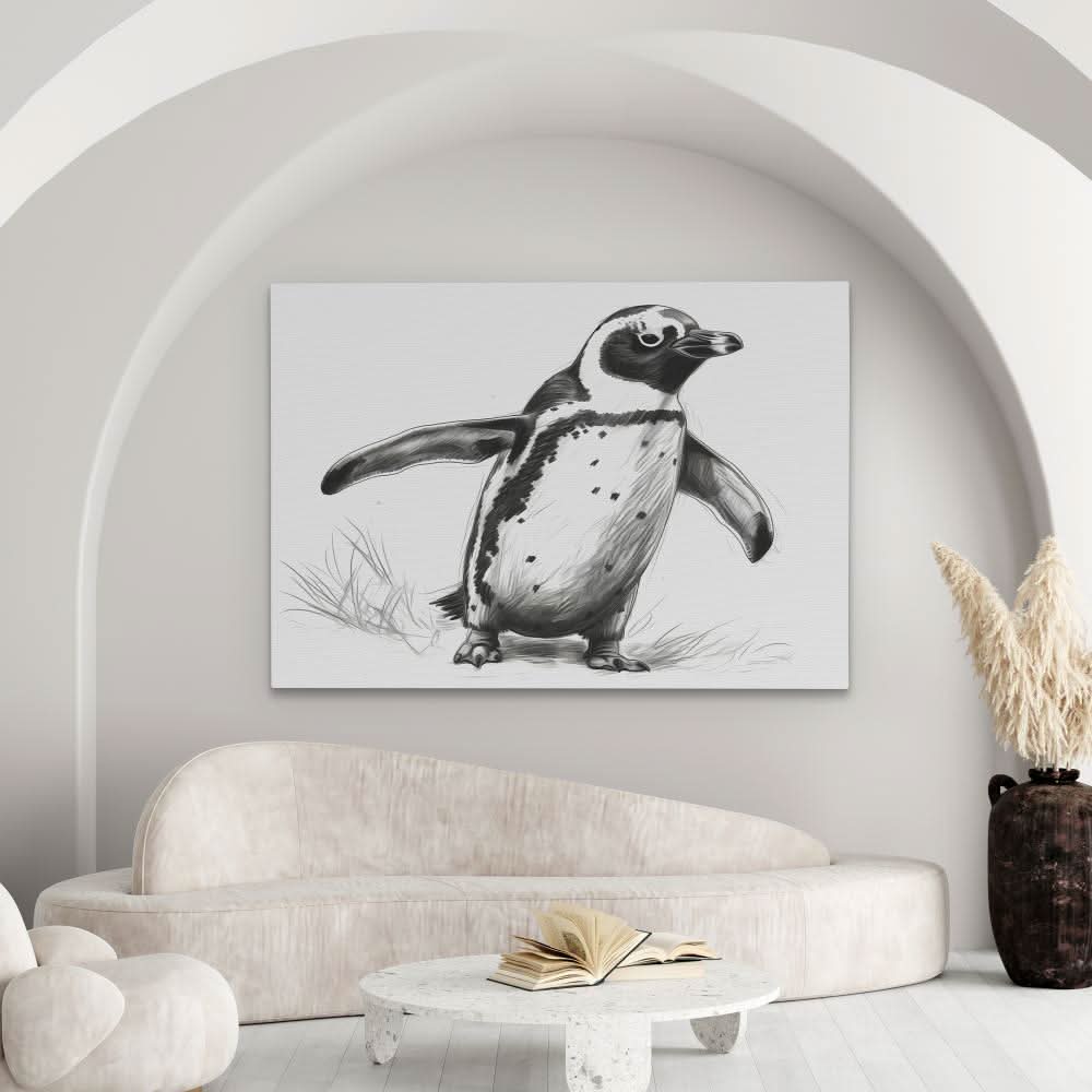 Trolling Penguin - Framed Art Print