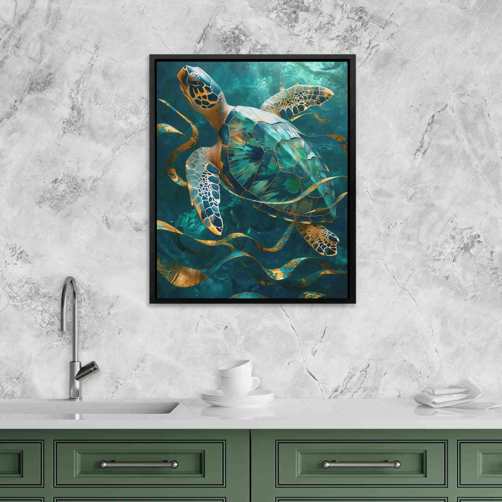 Tropical Escape - Wall Art in Black Frame